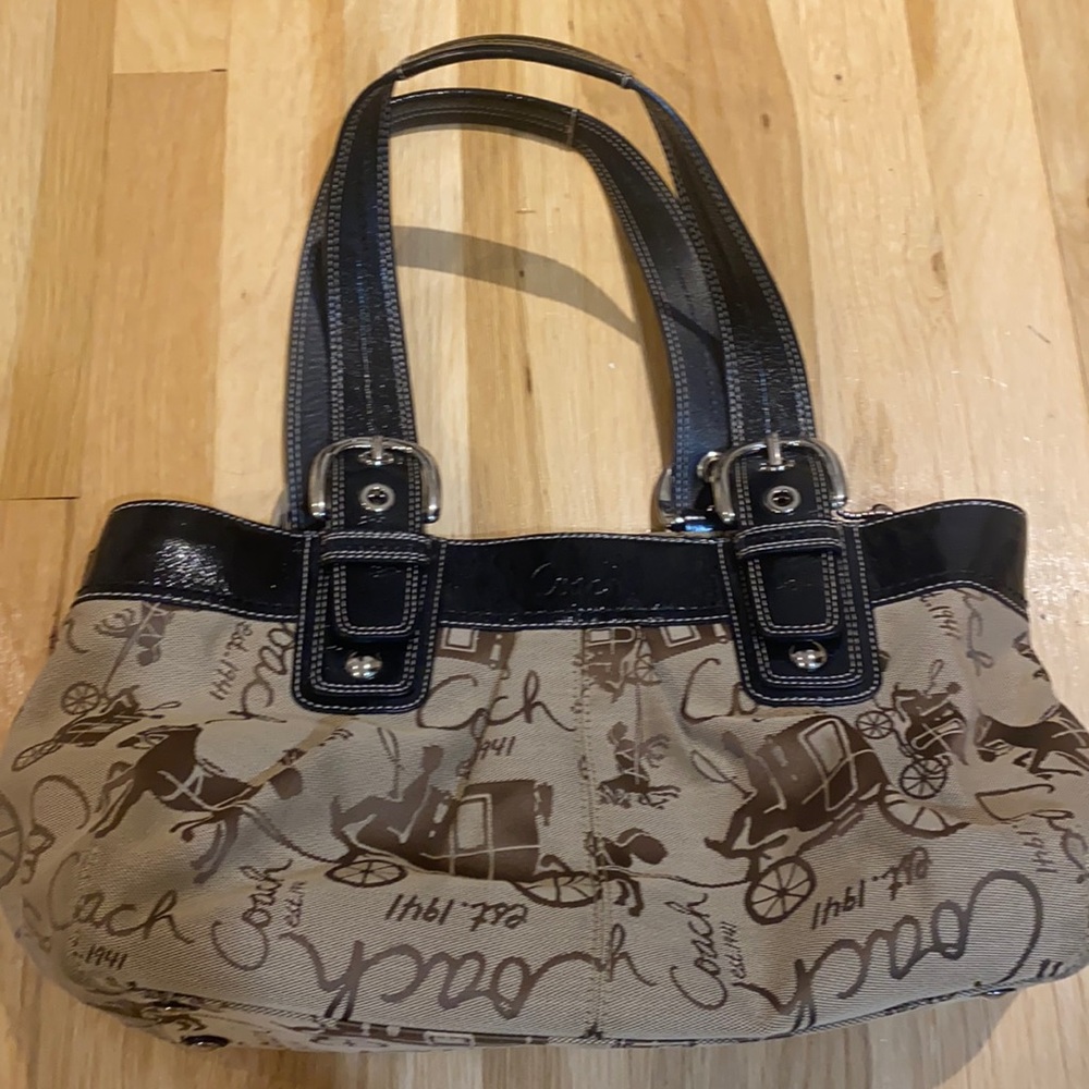 Vintage tan Coach bag! :)